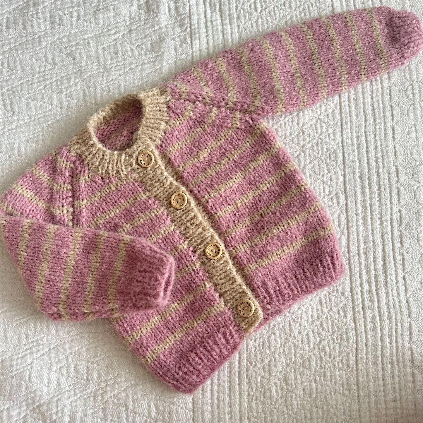0-3 Month Alpaca Handknitted Cardi