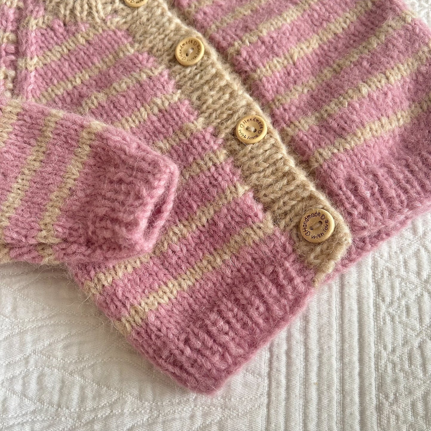 0-3 Month Alpaca Handknitted Cardi
