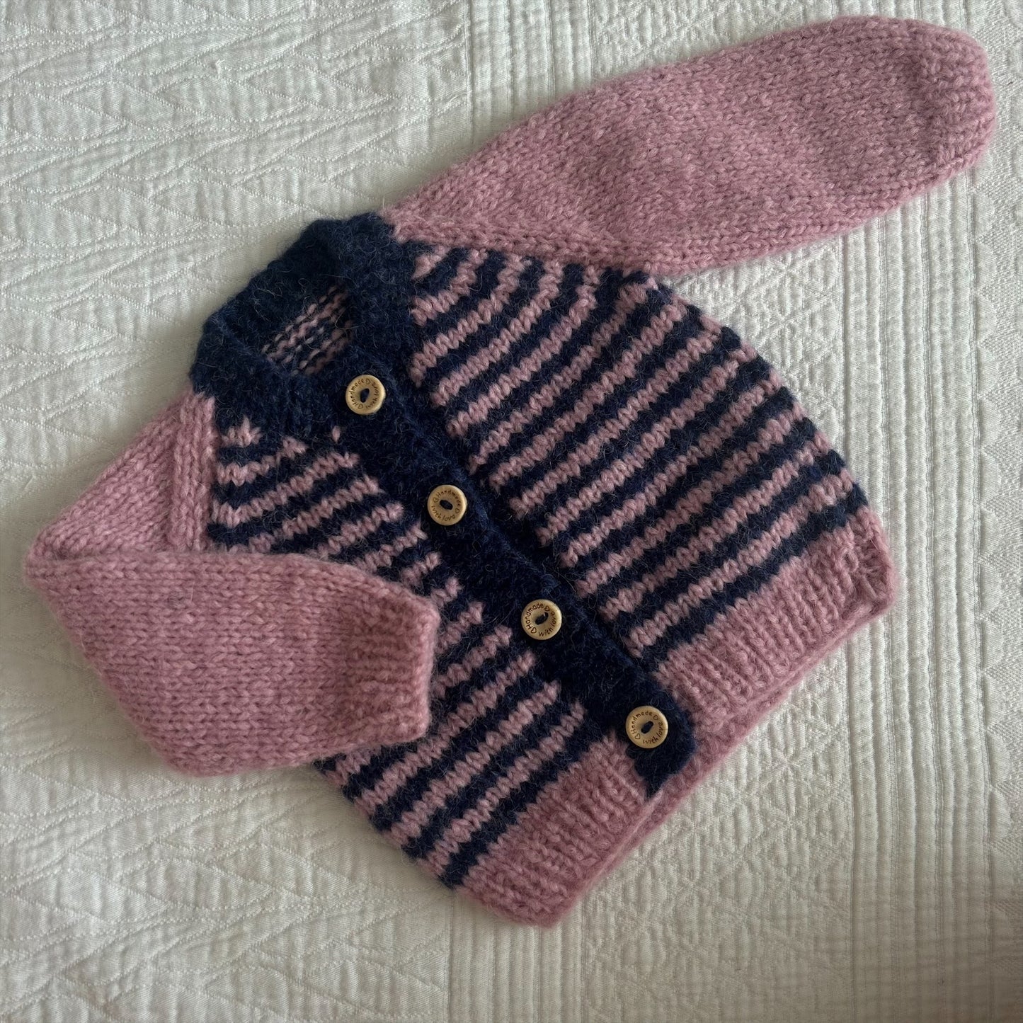 0-3 Month Alpaca Handknitted Cardi