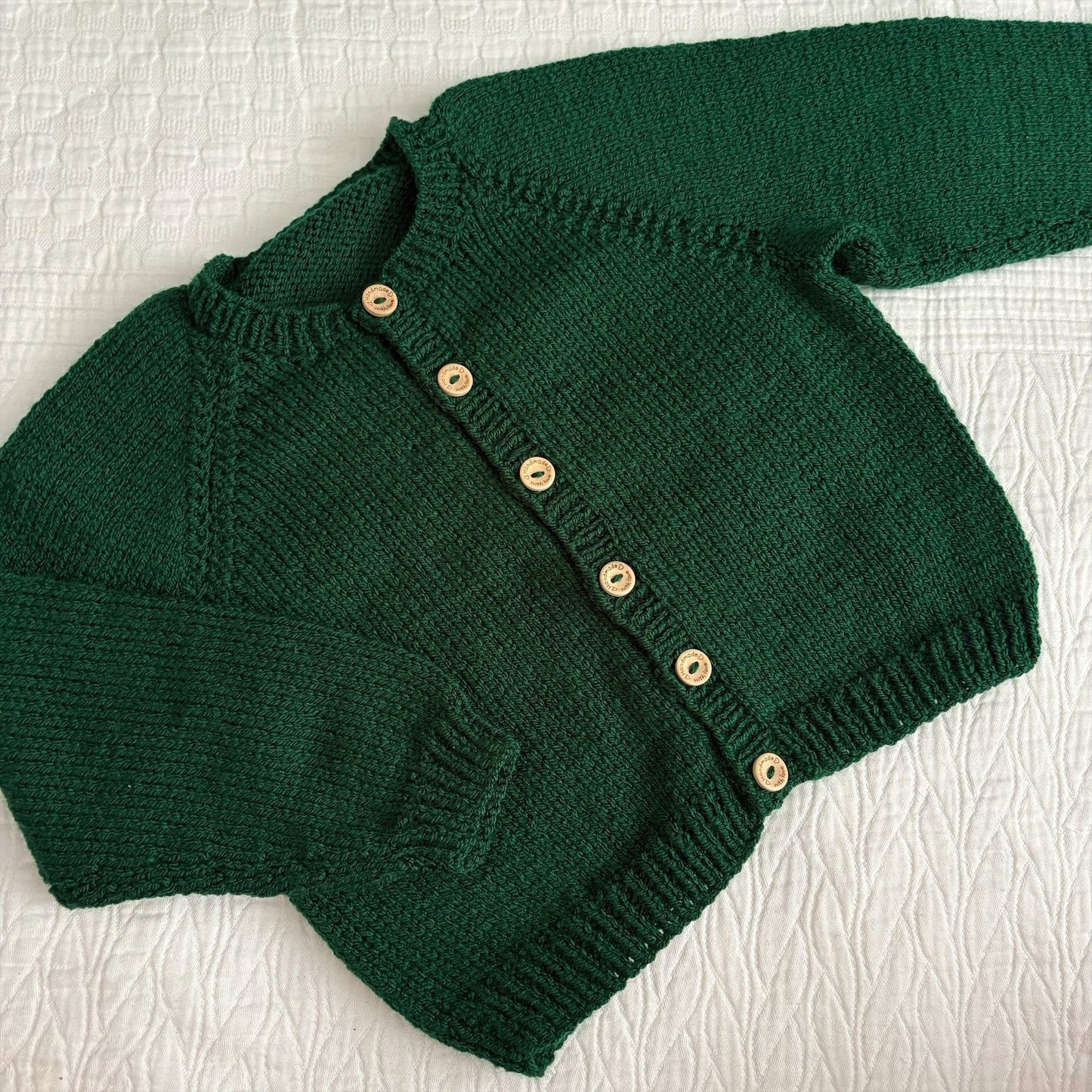 Age 1-2 Years Handknitted Gingerbread House Cardi