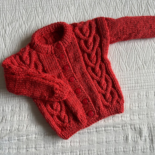 0-3 Month Handknitted Cardi