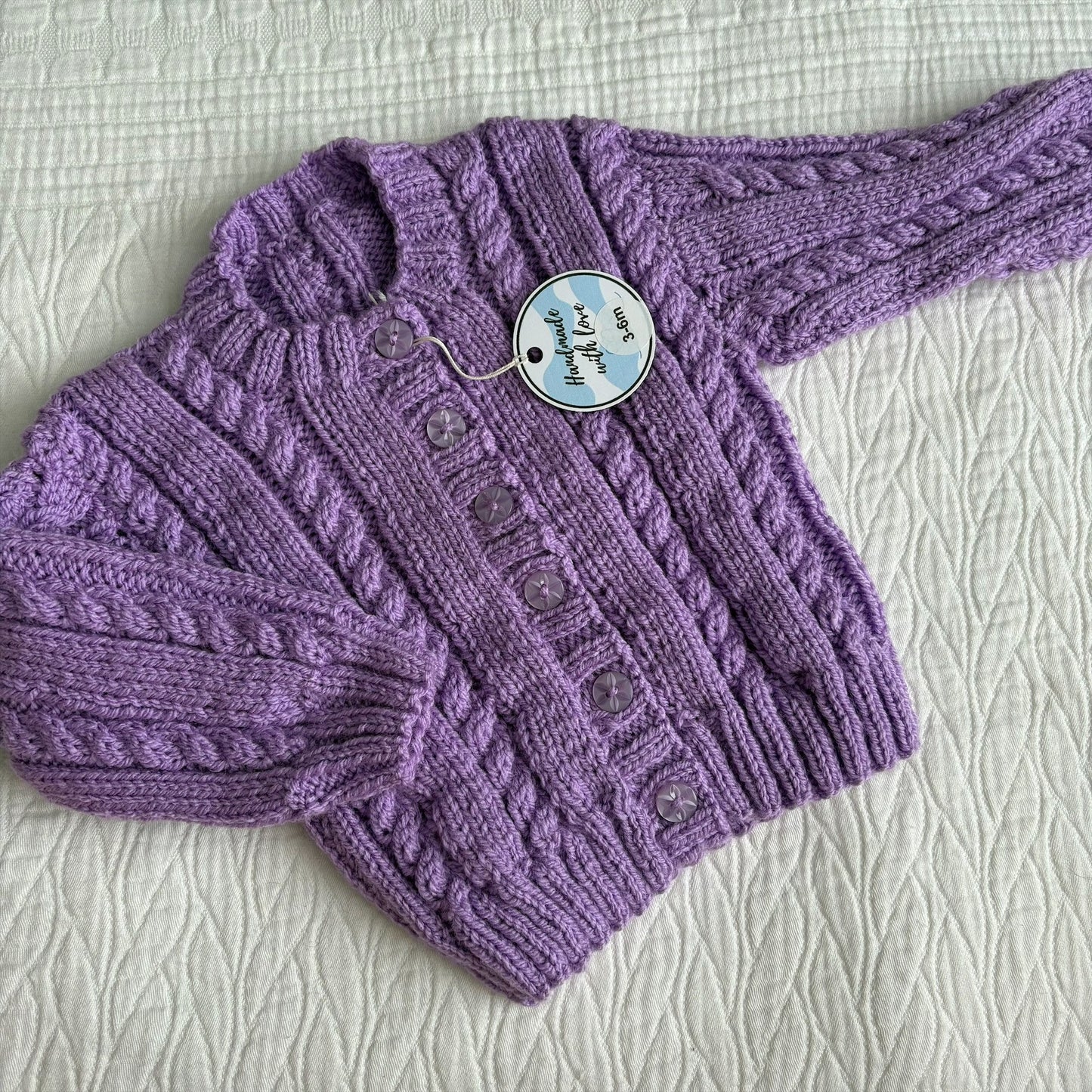 3-6 Month Handknitted Cardi