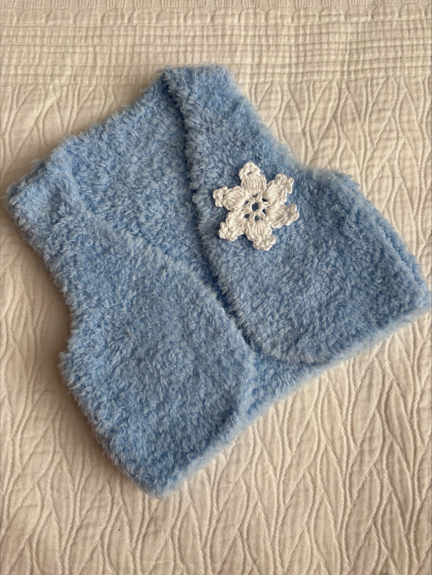 3-6 Month Handknitted Snowflake Gilet