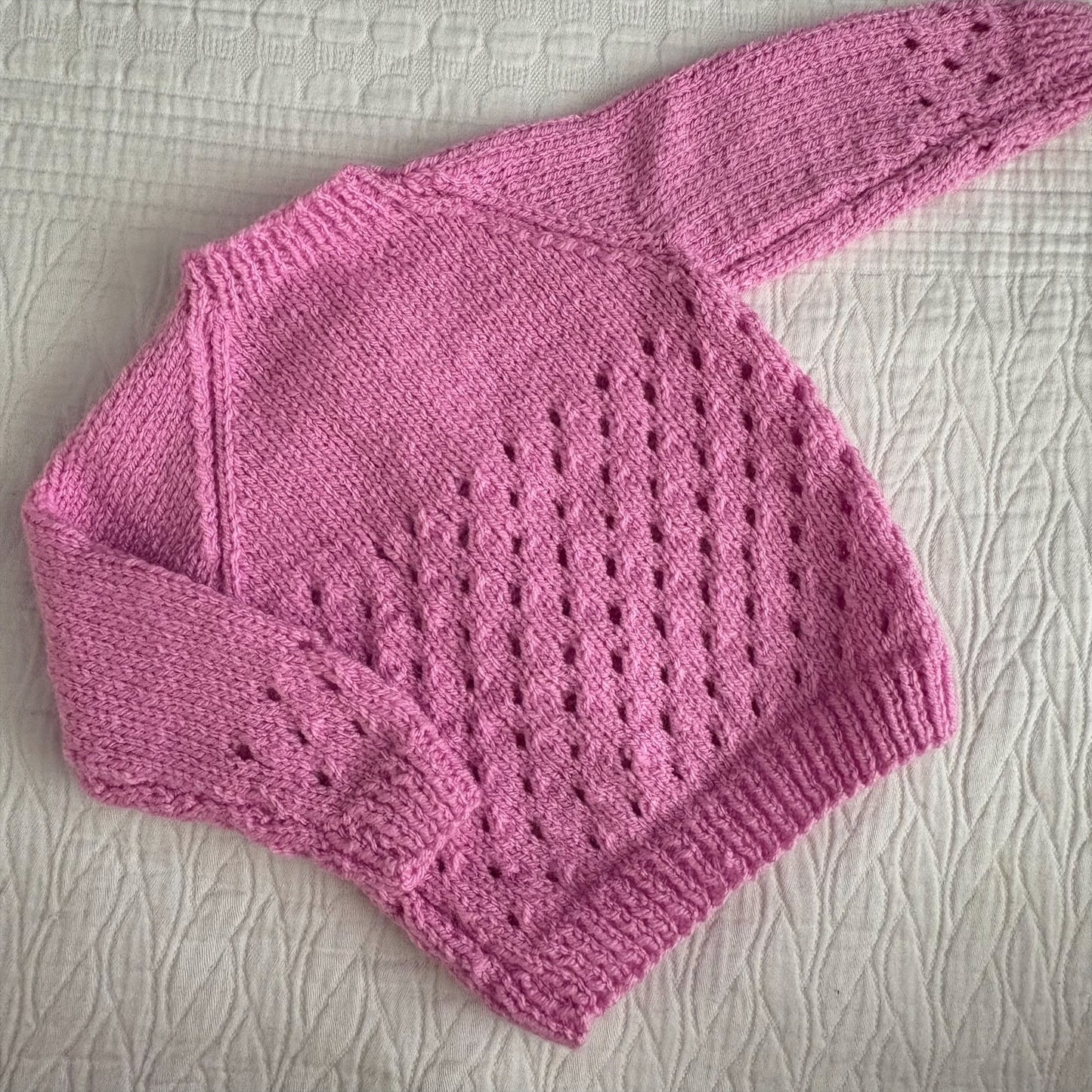 0-3 Month Handknitted Cardi