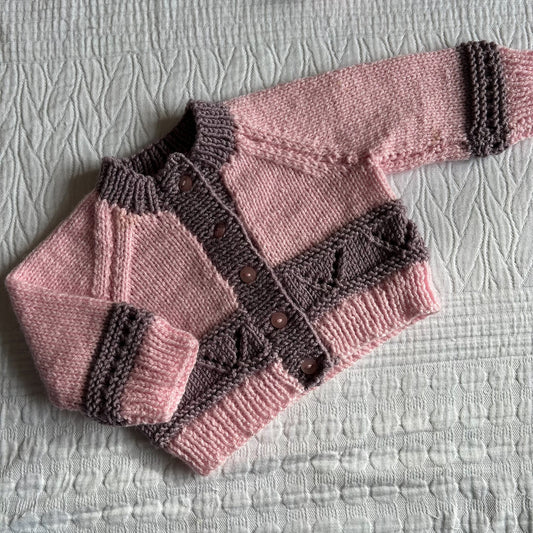 0-3 Month Handknitted Cardi