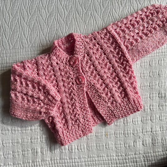 0-3 Month Handknitted Cardi