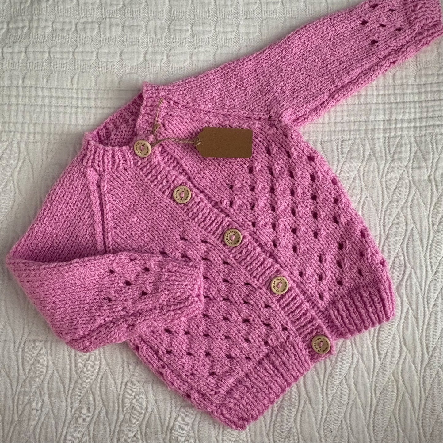0-3 Month Handknitted Cardi