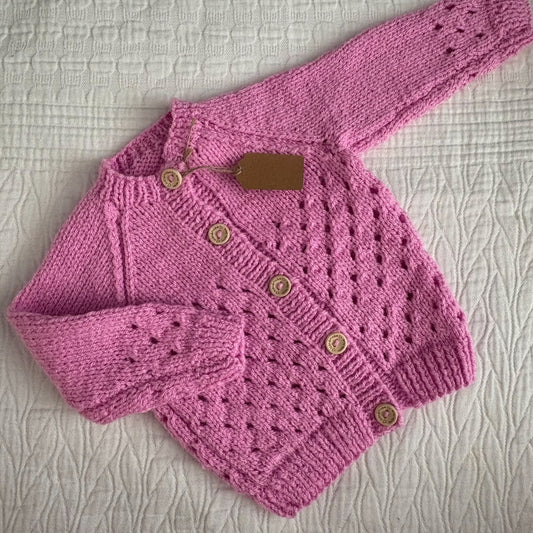 0-3 Month Handknitted Cardi