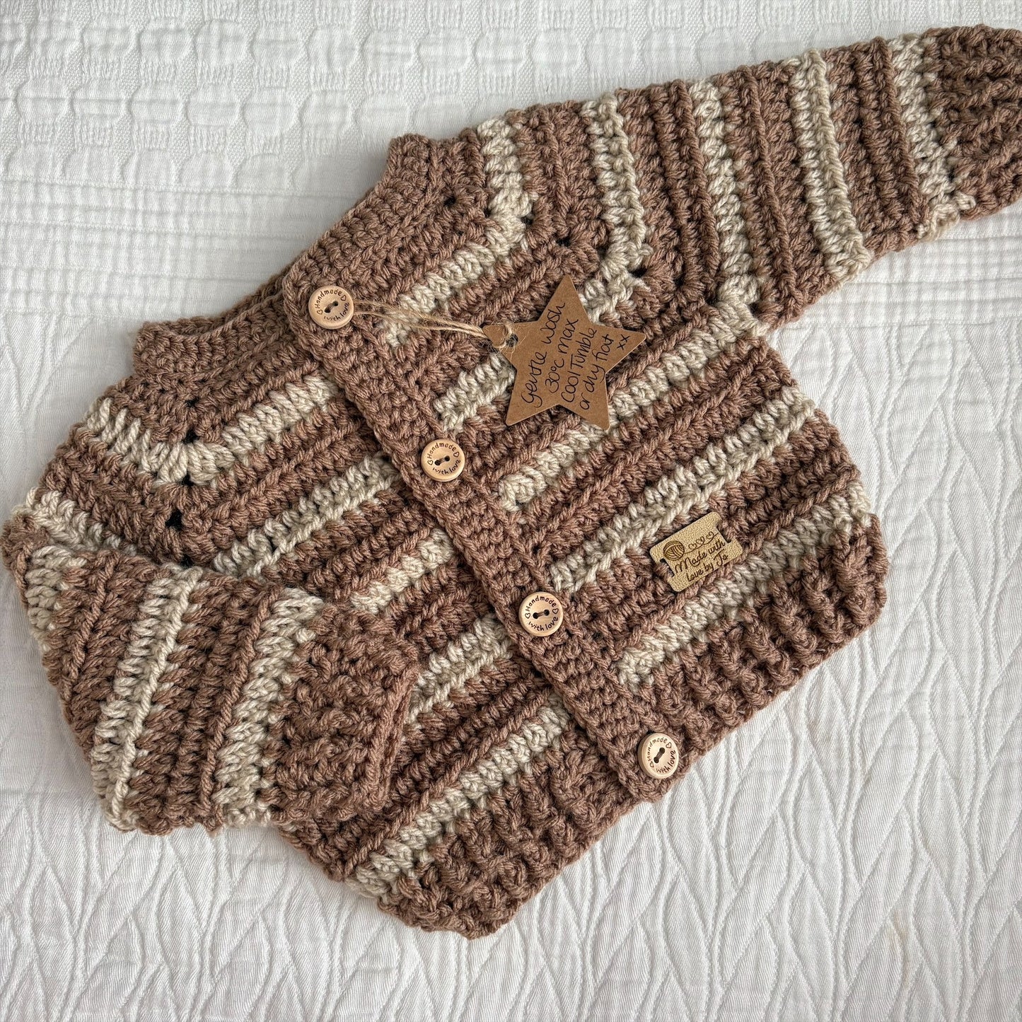 0-3 Month Handknitted Cardi