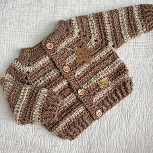 0-3 Month Handknitted Cardi