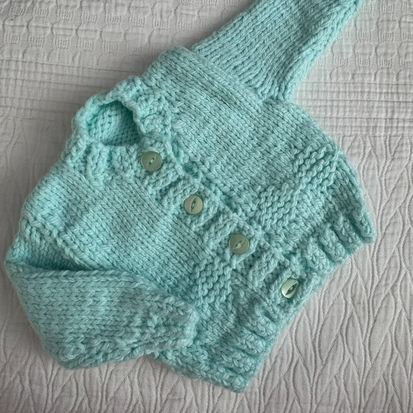 0-3 Month Handknitted Cardi