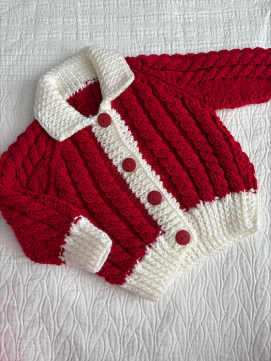 6-12 Month Handknitted Cardi