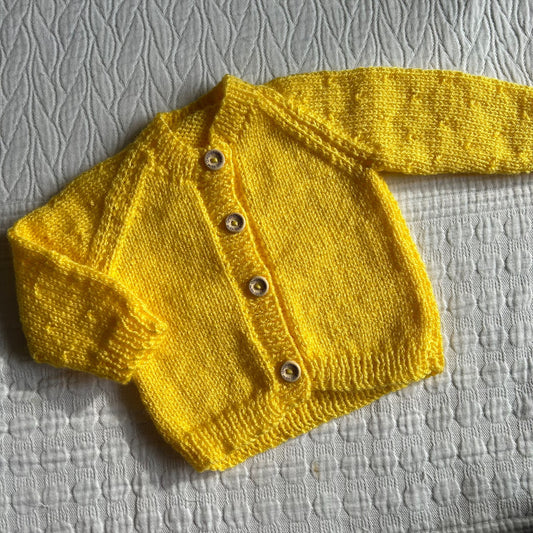 0-3 Month Handknitted Cardi