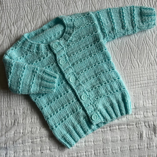 0-3 Month Handknitted Cardi