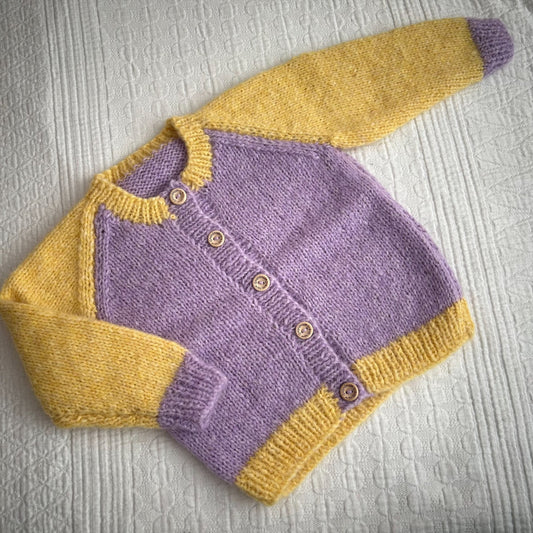 Age 1-2 Years Alpaca Handknitted Cardi