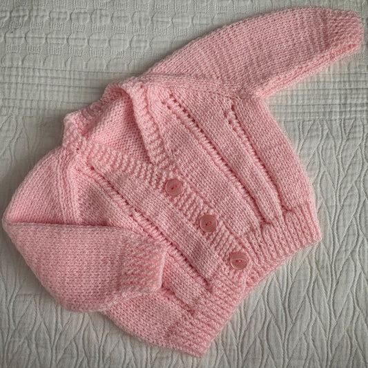 0-3 Month Handknitted Cardi
